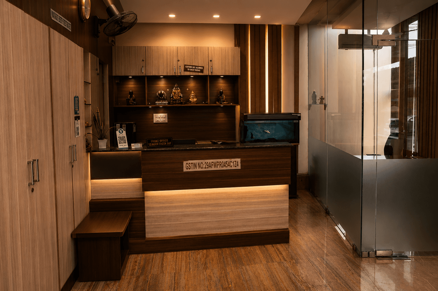 PC Residency reception and front desk